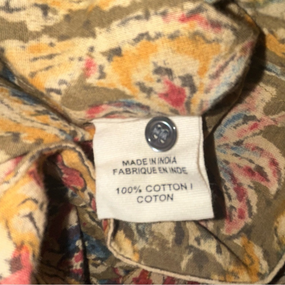 V.DE.VINSTER. Cotton Blouse‎ women’s size L - Picture 7 of 8